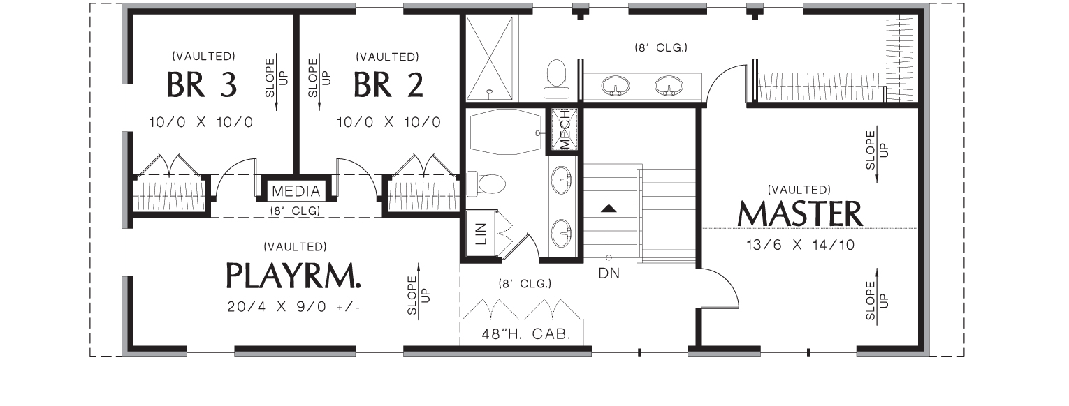 Upper Floor Plan image of Summerset House Plan