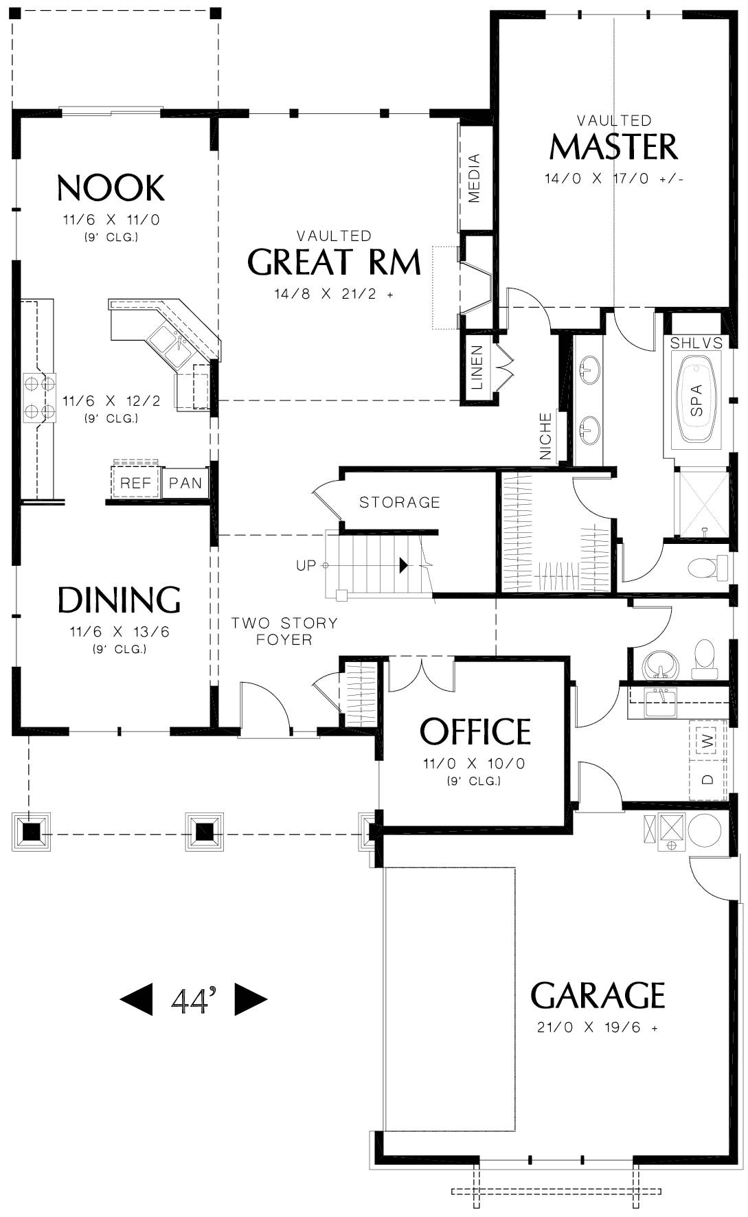 Main Floor image of Waterboro House Plan