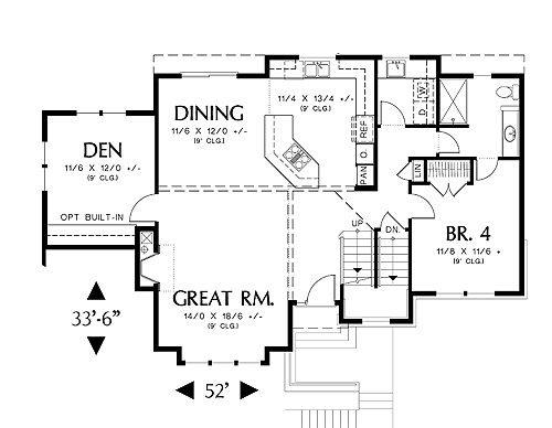 First Floor Plan image of Levant House Plan