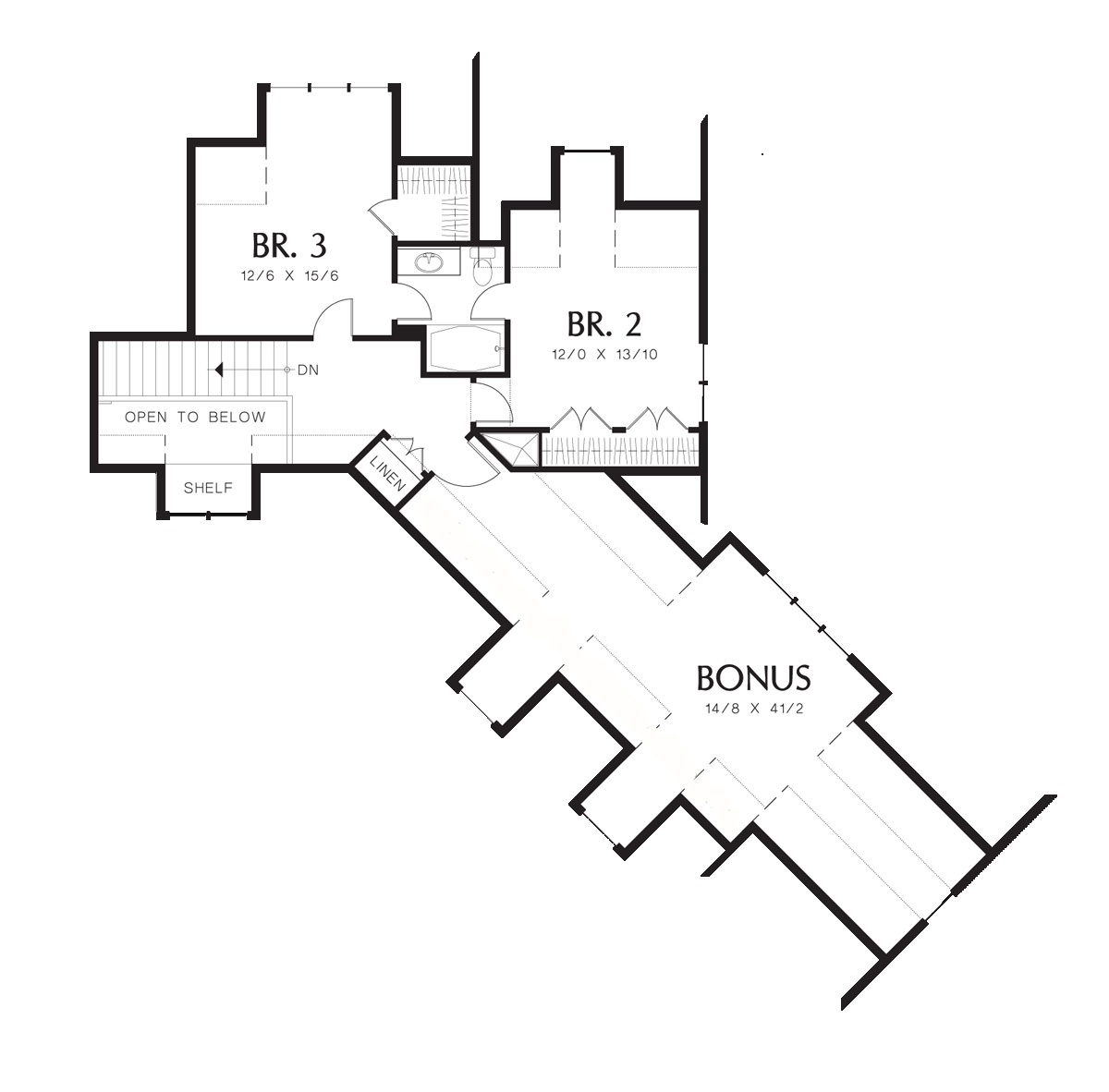 Second Floor Plan image of Ira House Plan