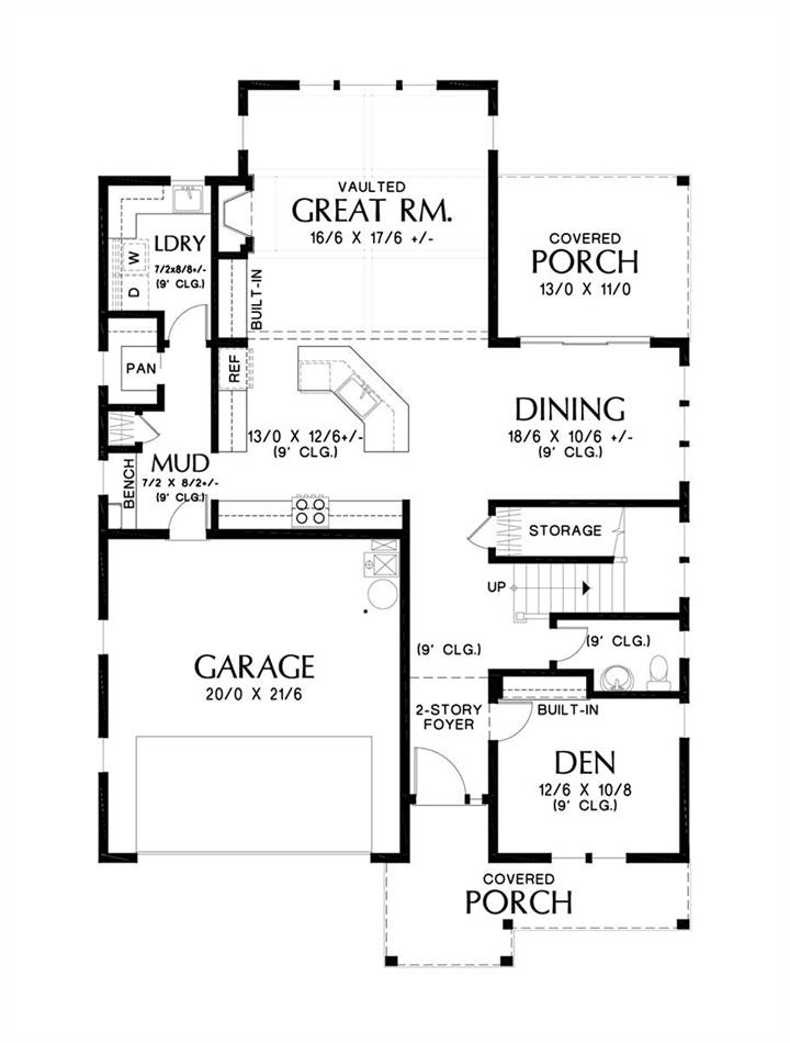Main Floor Plan image of Merryville House Plan