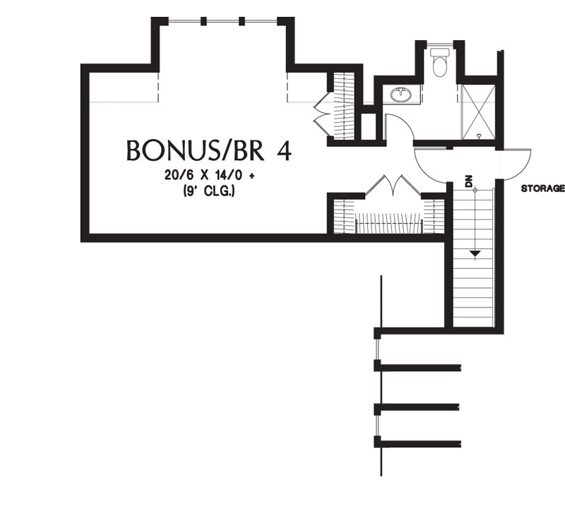 Bonus Floor Plan image of Denton House Plan