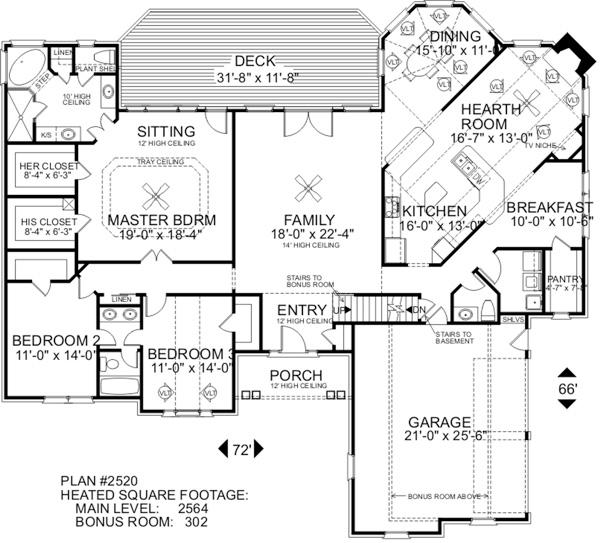 Floorplan image of The Shellman House Plan