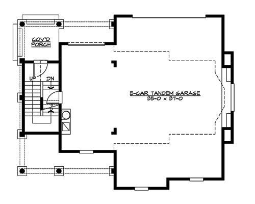Main Floor image of Astoria Cottage House Plan