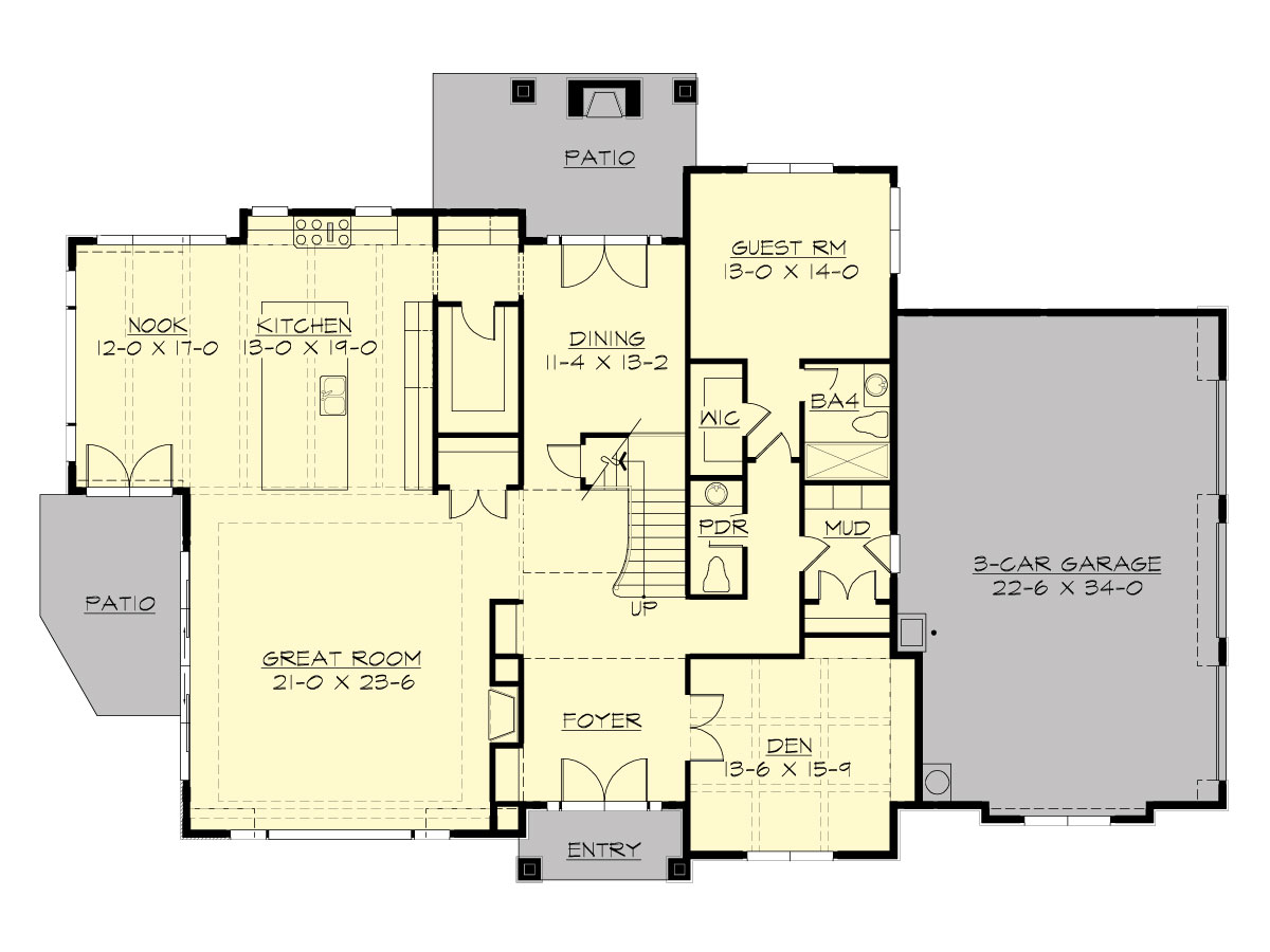 Main Floor image of Meydenbauer House Plan