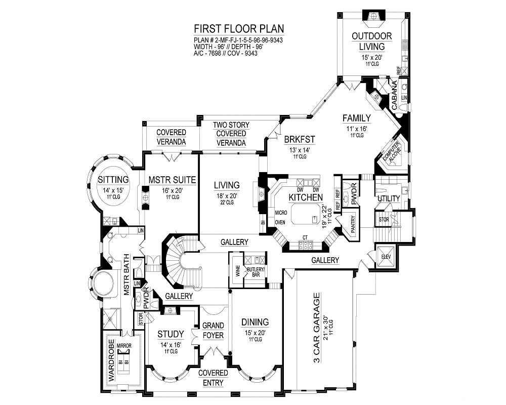 First Floor image of The Elizabeth House Plan