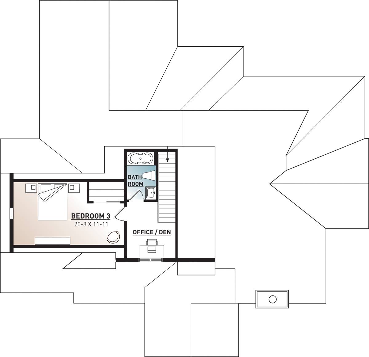 2nd Floor Plan image of Ashton House Plan