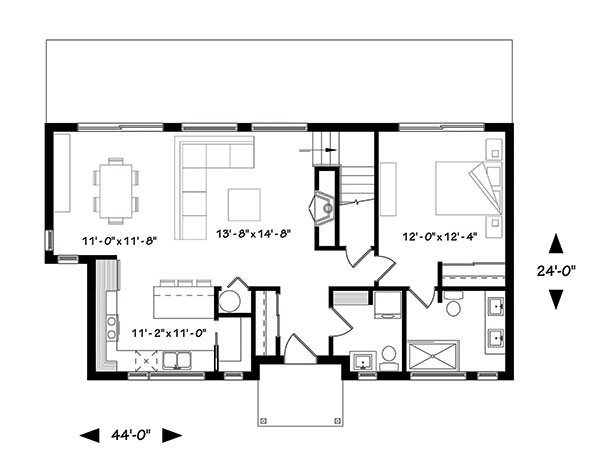 First level image of Magnolia House House Plan