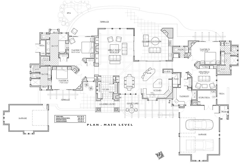 1st Floor Plan image of Grand Junction House Plan