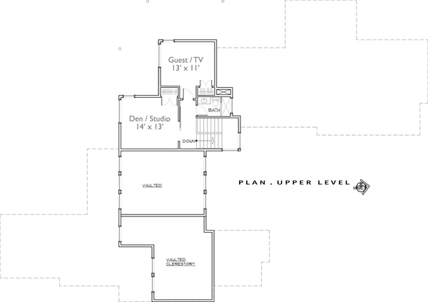 2nd Floor image of Luxury Contemporary House Plan