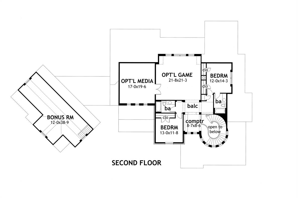 2st Floor Plan image of L'Bella Liza House Plan