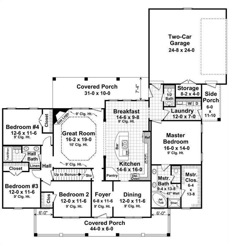 1st Floor image of The Berkshire House Plan