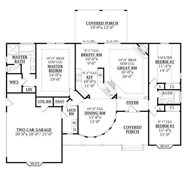 First Floor Plan image of JASPER II House Plan