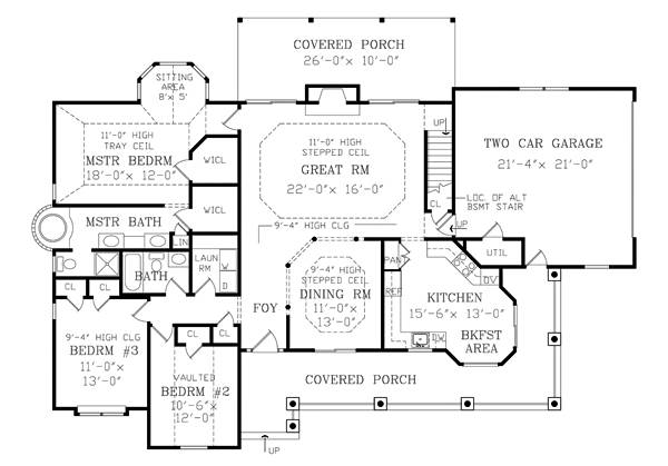 First Floor Plan image of RICHMOND House Plan