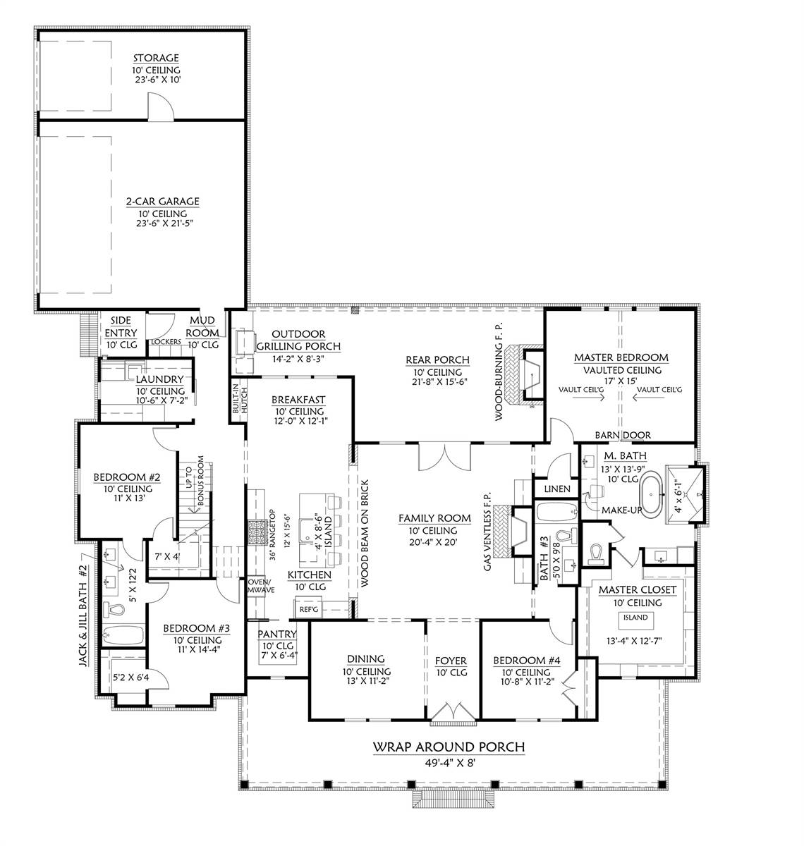 1st Floor image of Cotton Grove House Plan