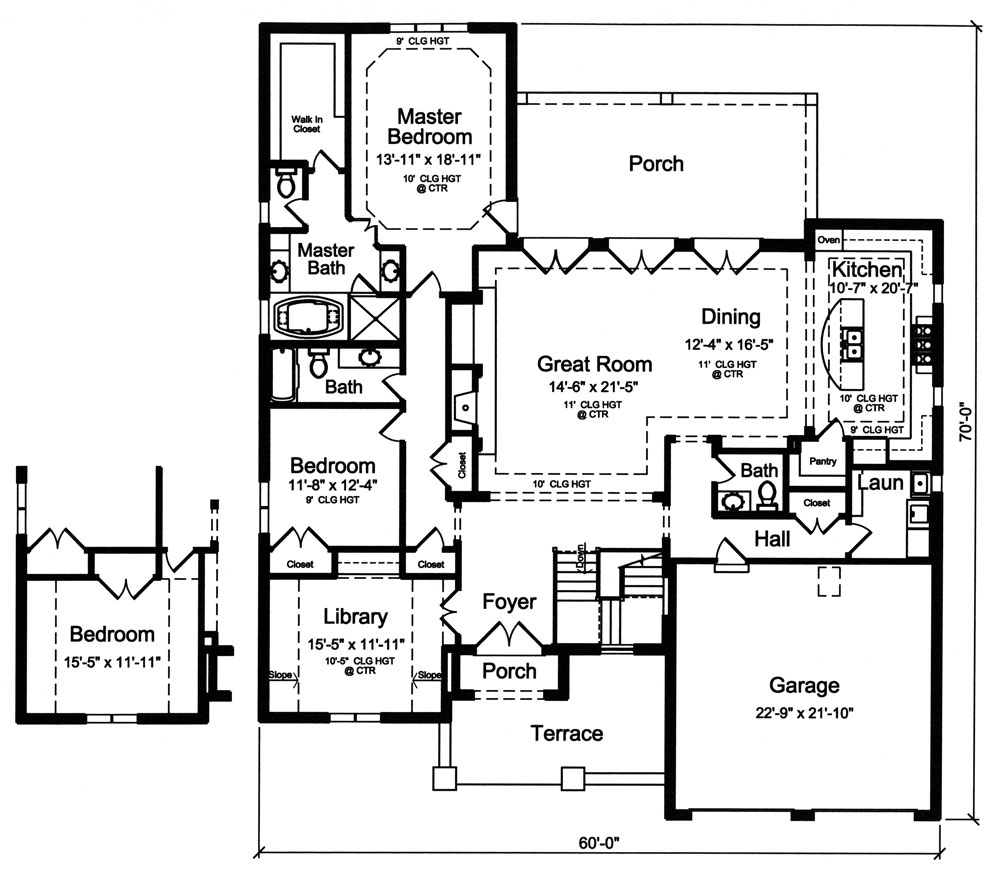 1st Floor Plan image of Bethany House Plan