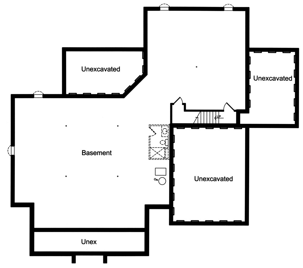 Basement Floor Plan image of Cecelia House Plan