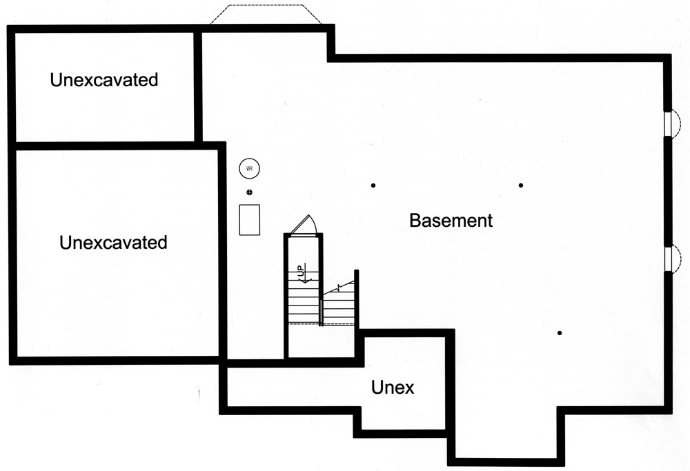 Basement Floor Plan image of Denison House Plan
