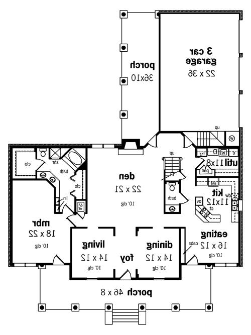 First Floor Plan image of Essex House-3303 House Plan