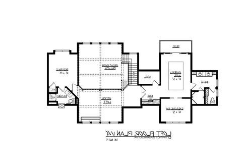 Upper Floor Plan image of The North Shore House Plan