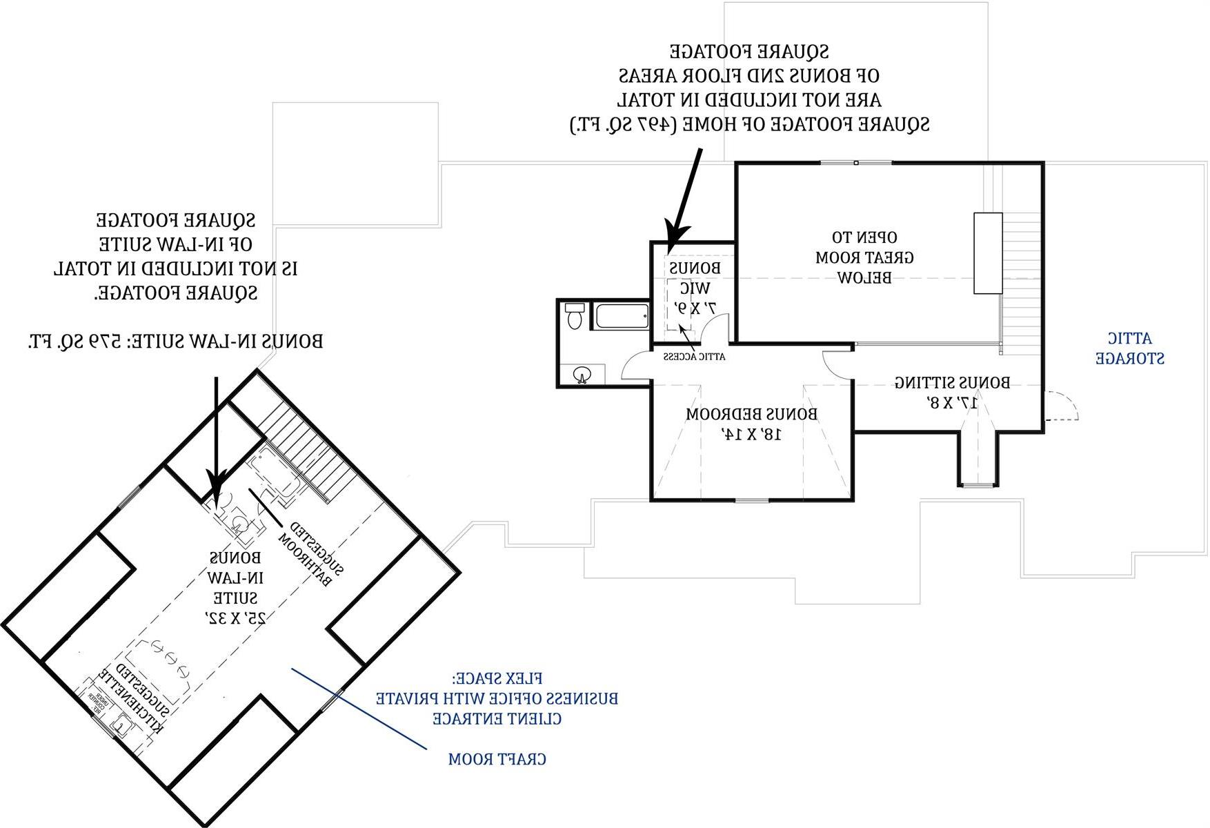 2nd Floor image of Tres Le Fleur House Plan