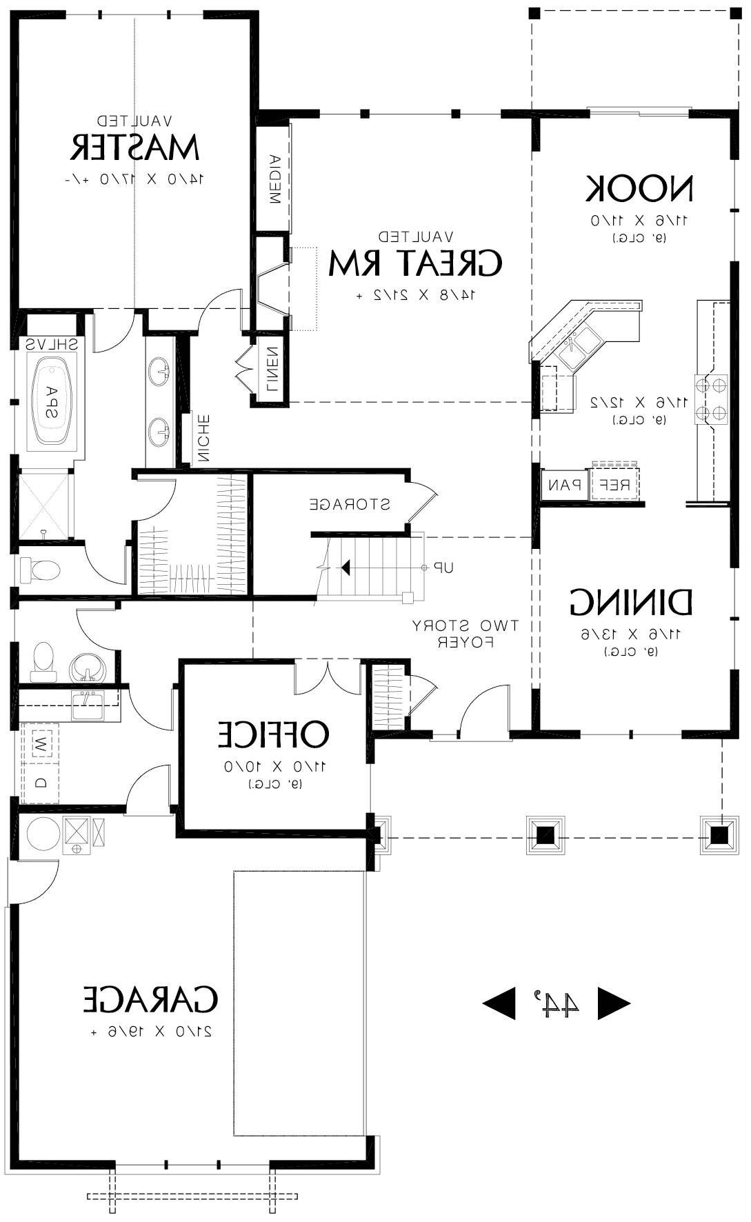 Main Floor image of Waterboro House Plan