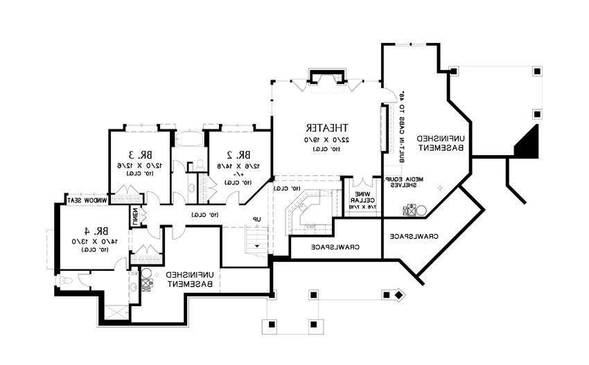 Lower Level image of Waterville House Plan