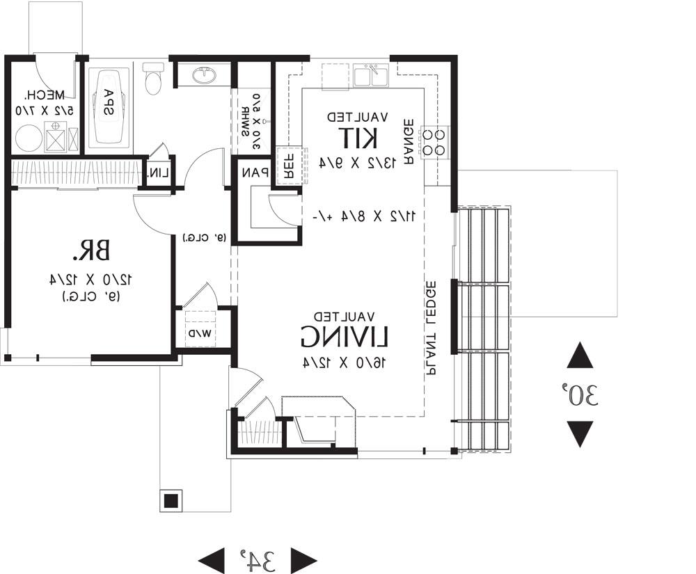 First Floor Plan image of Folkstone House Plan