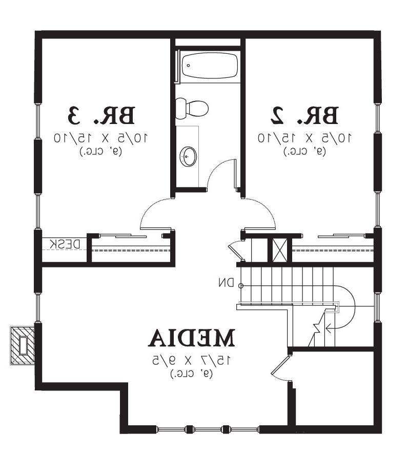 Second Floor image of Redding House Plan