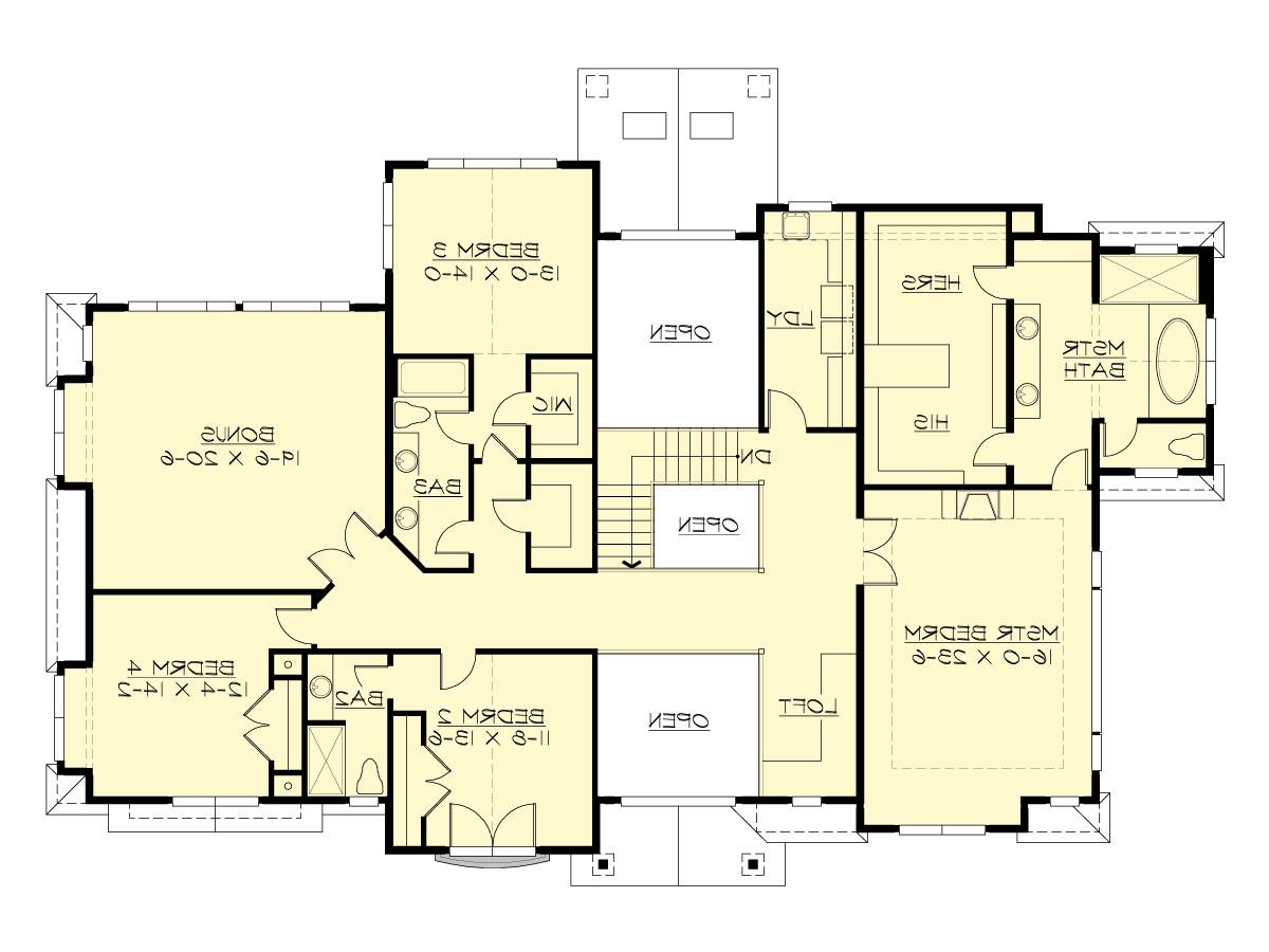 Upper Floor image of Meydenbauer House Plan