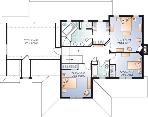 Second level image of Ridgewood 3 House Plan