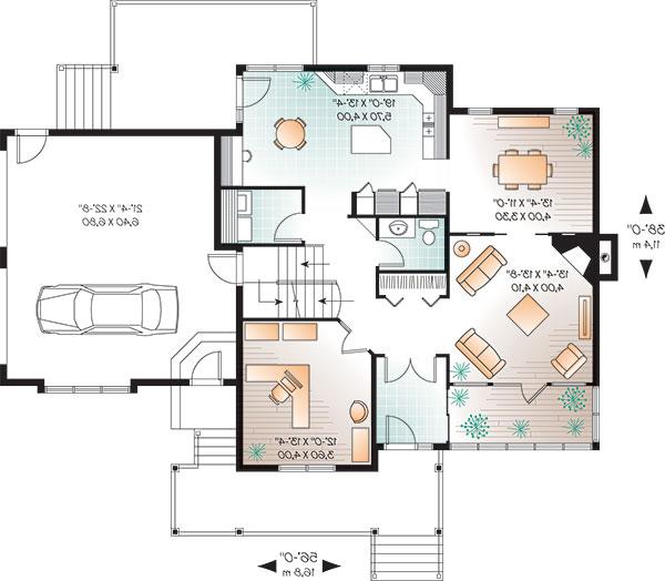 First level image of Ridgewood 3 House Plan
