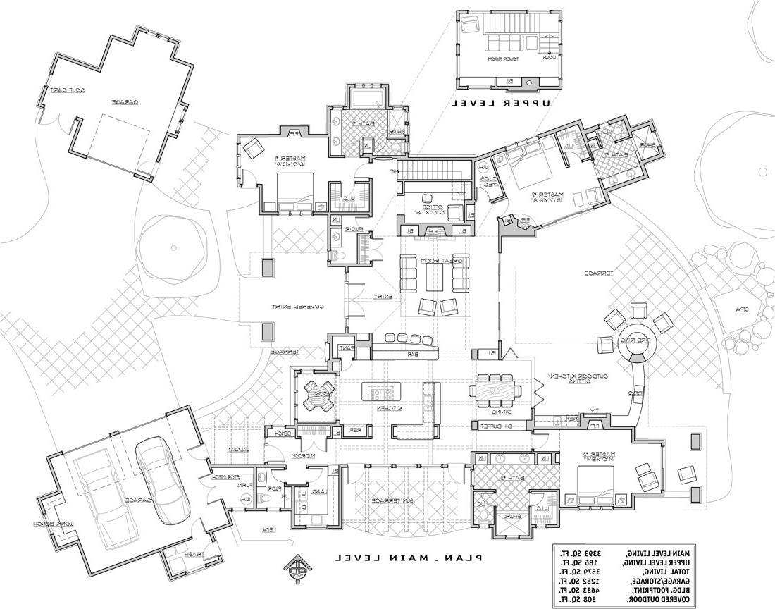 1st Floor Plan image of Spanish Villa House Plan