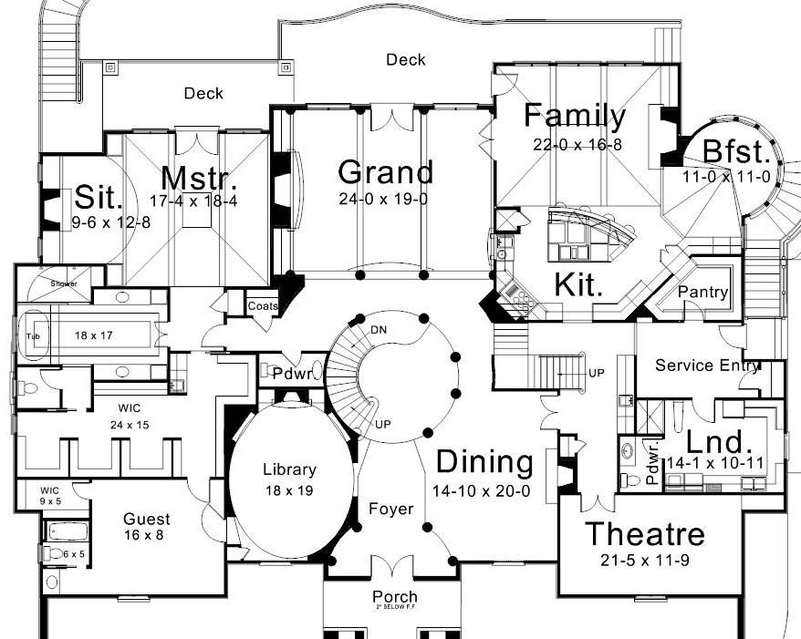 First Floor Plan image of Ramboulett House Plan