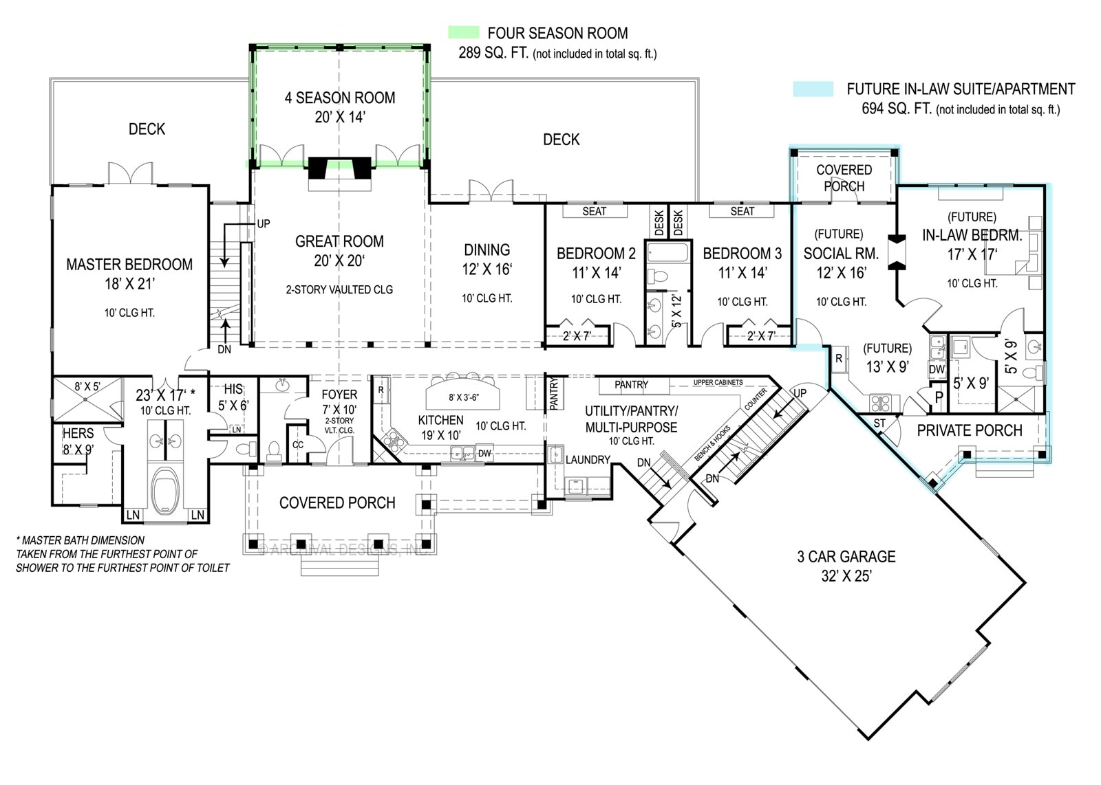 First Floor Plan image of Pepperwood House Plan