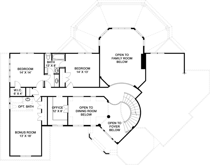 Second Floor Plan image of Salem House Plan