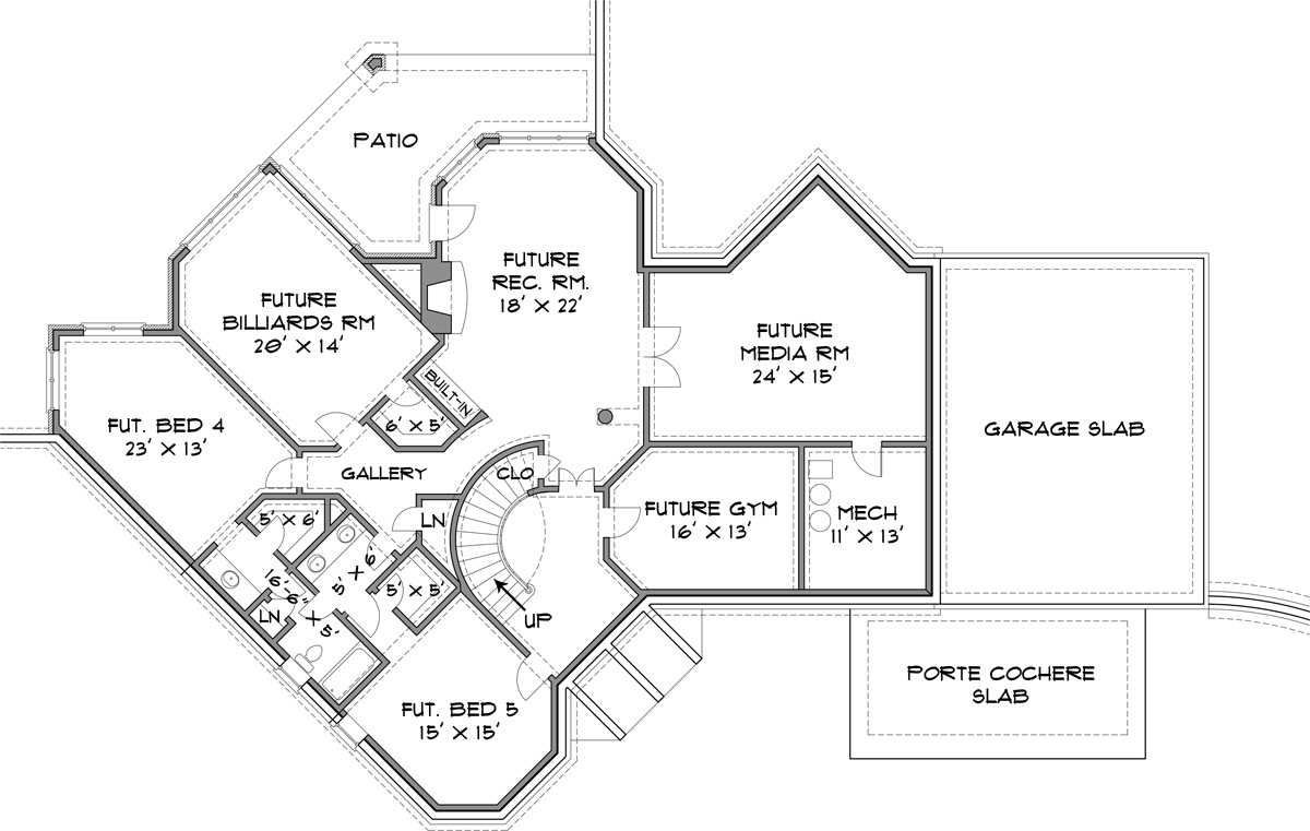Basement image of Stone Pond House Plan