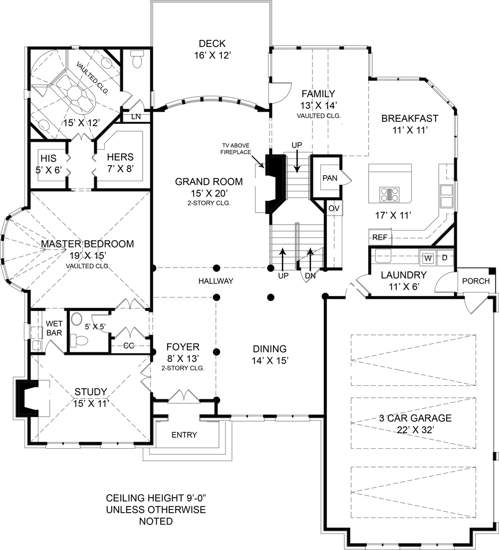 First Floor Plan image of Westover House Plan