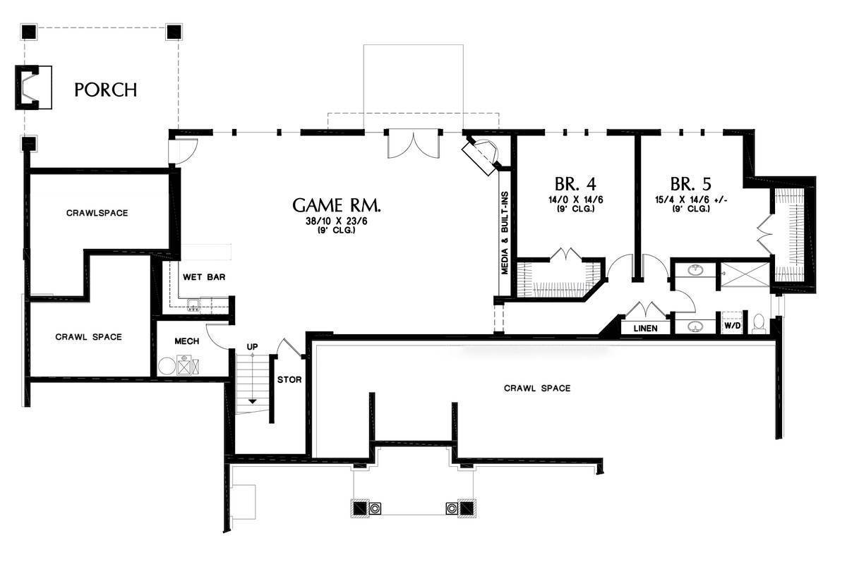 Lower Floor Plan image of Hassell House Plan