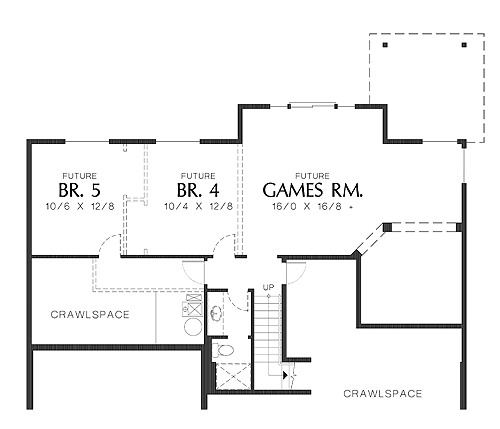 Lower Level image of Wallingford House Plan