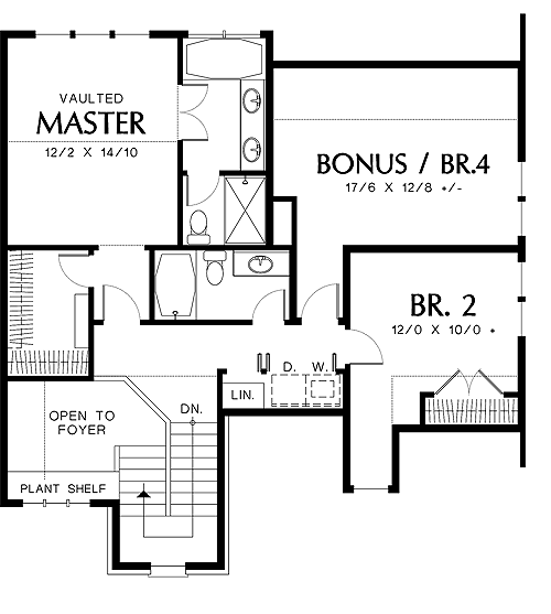 Second Floor Plan image of Littleton House Plan