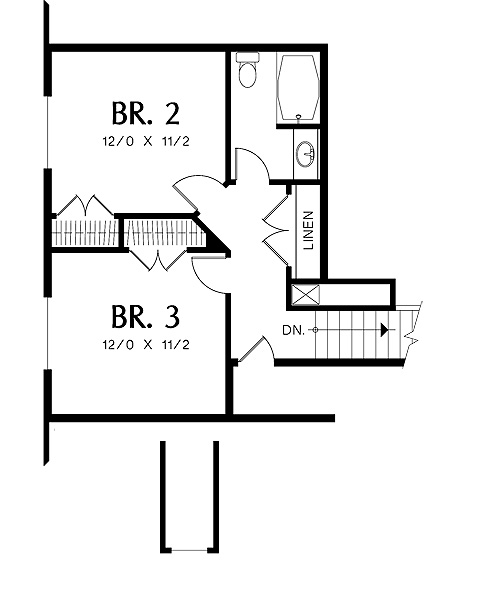 Second Floor Plan image of Stratham House Plan