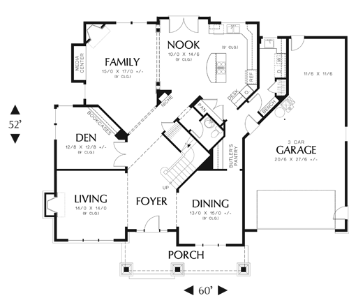 First Floor Plan image of Shafysbury House Plan