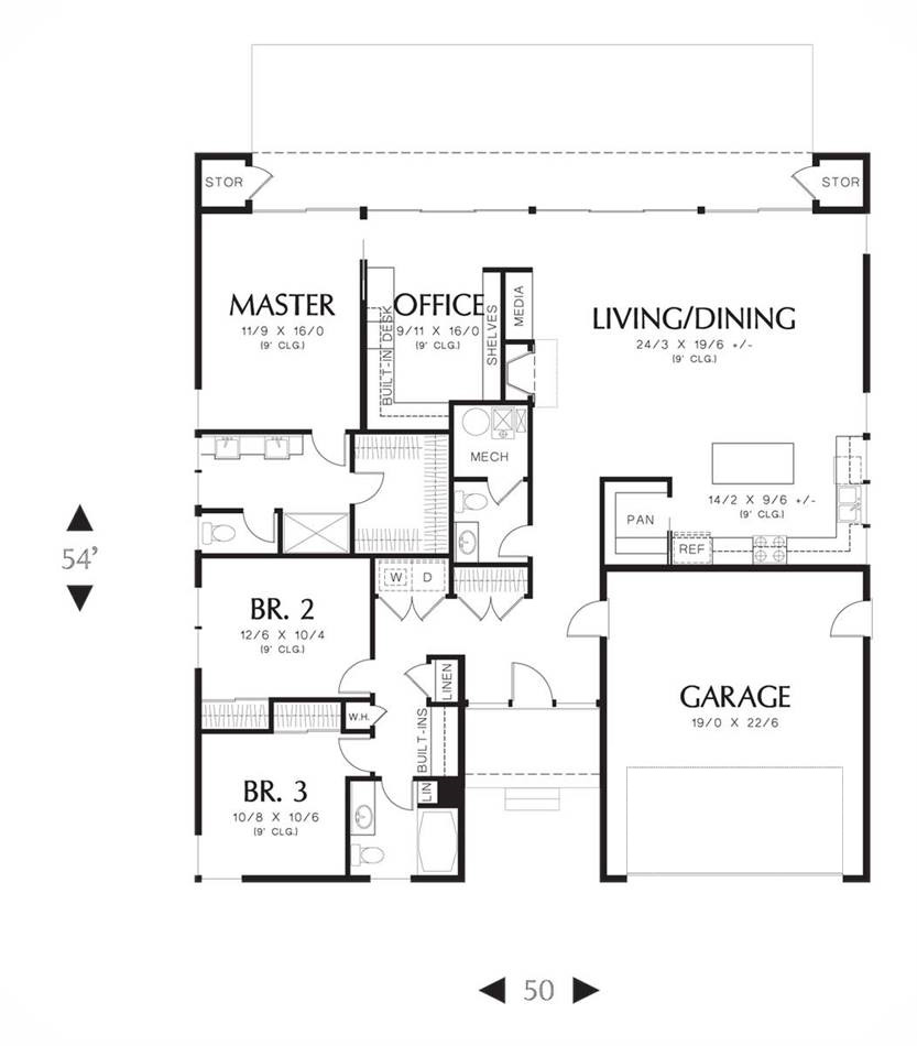 Main Floor Plan image of Windsor House Plan