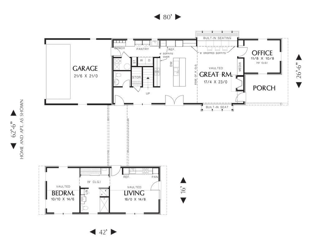 Main Floor Plan image of Thomaston House Plan