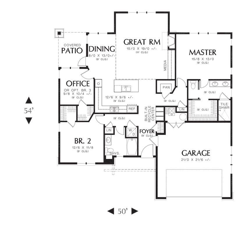 Main Floor Plan image of Rollinsford House Plan