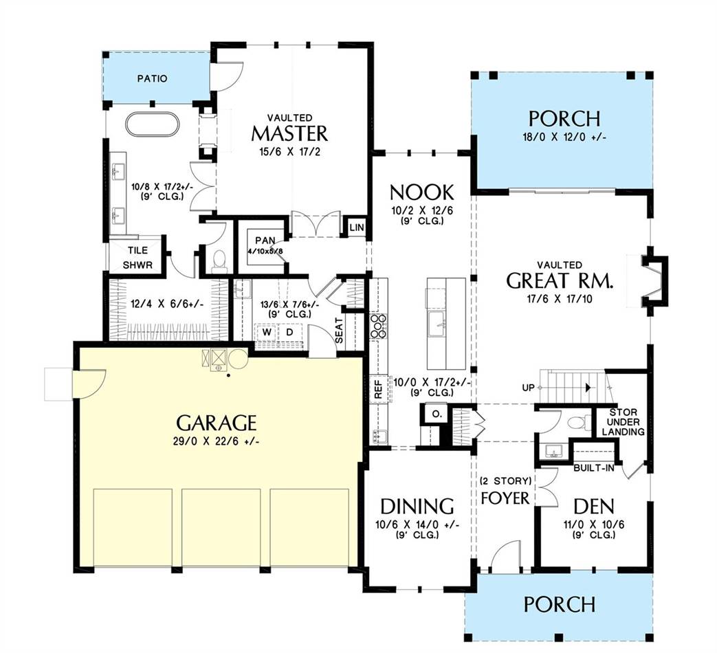 Main Floor Plan image of Louisville House Plan