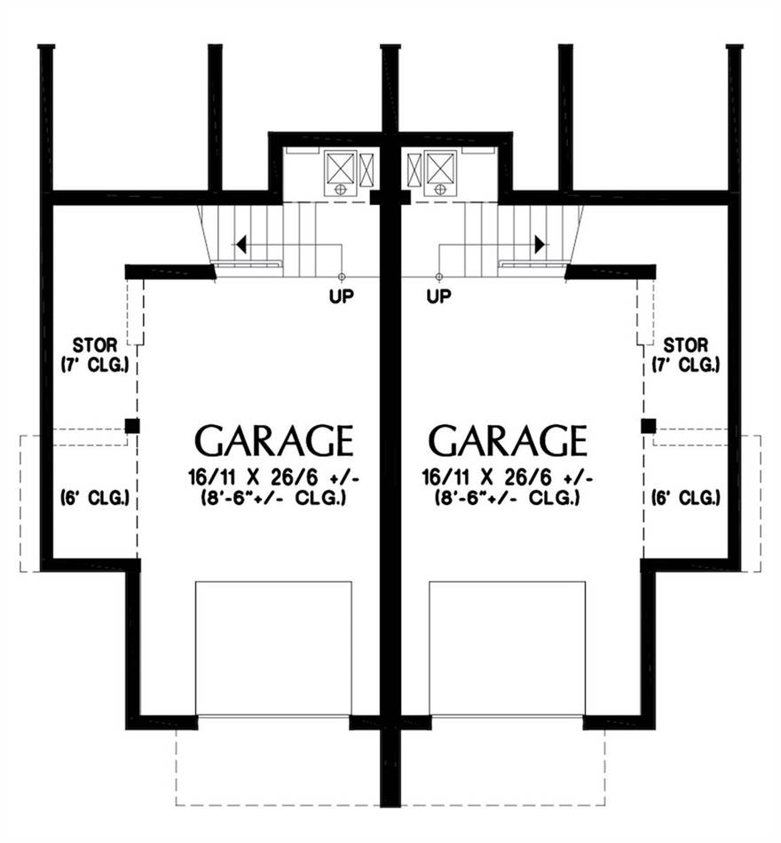 Lower Floor Plan image of Burnstown House Plan