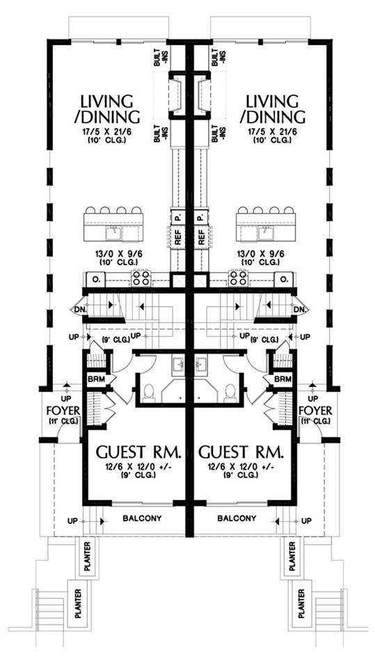 Main floor Plan image of Burnstown House Plan