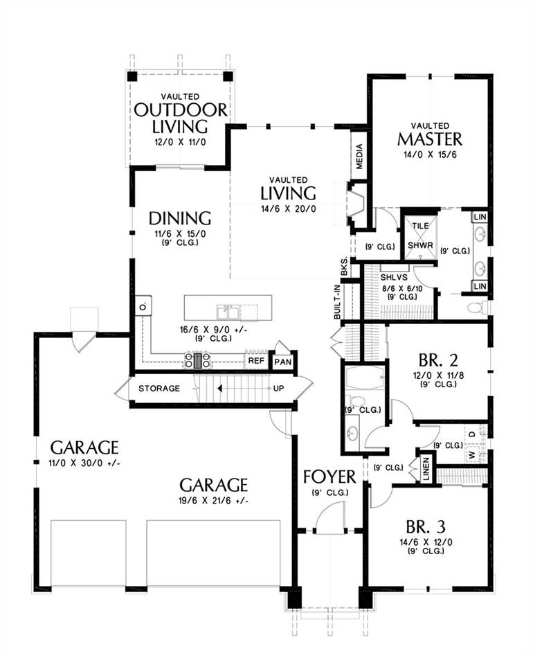 Main Floor Plan image of Macchiato House Plan